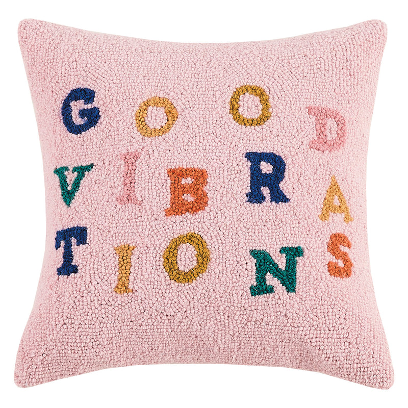 Elizabeth Olwen Good Vibrations Hook Throw Pillow