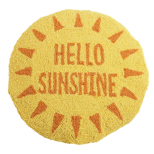 Hello Sunshine Hook Throw Pillow