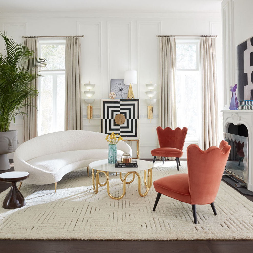 Jonathan Adler Ether Curved Sofa