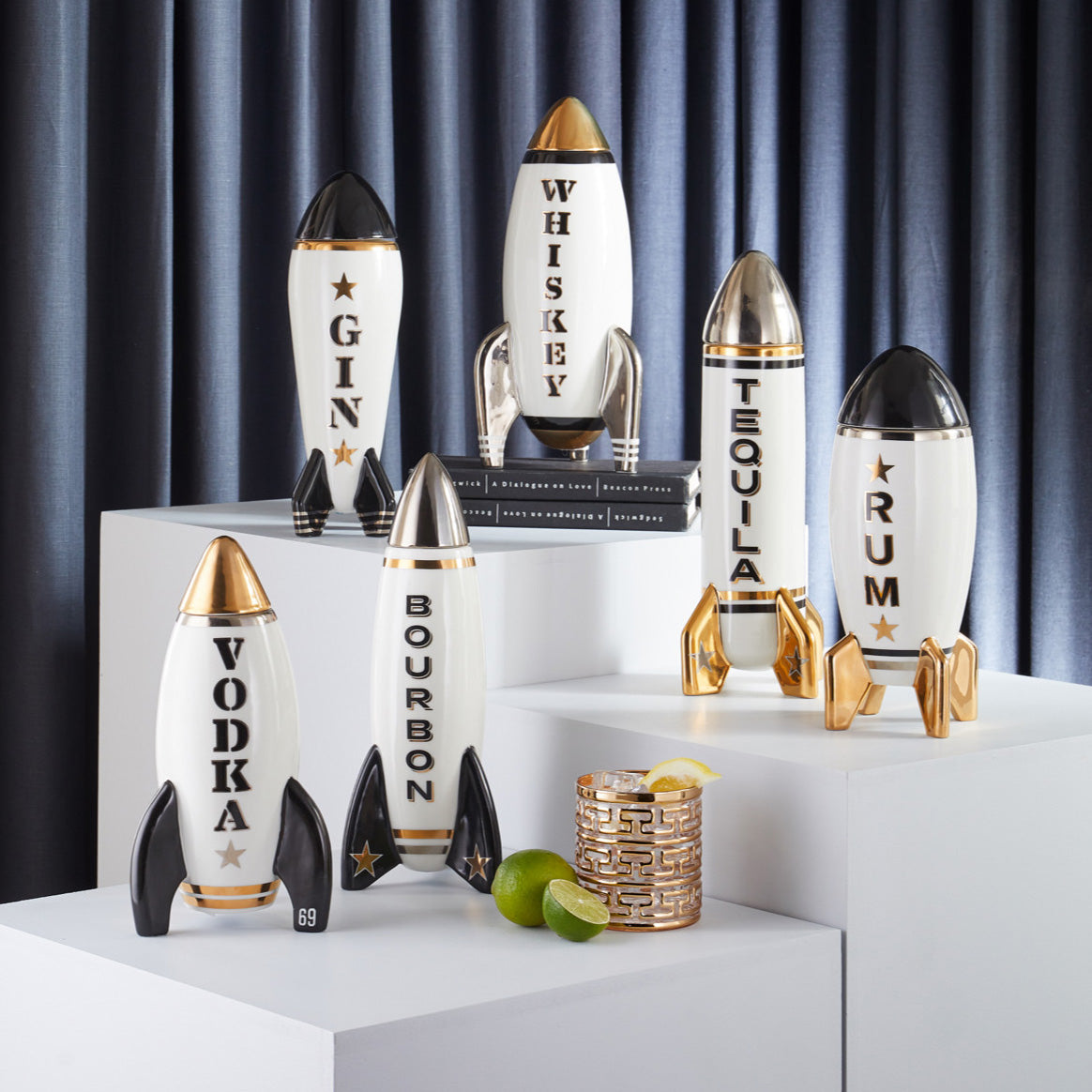 Jonathan Adler Rocket Bourbon Decanter - Thumbnail 5