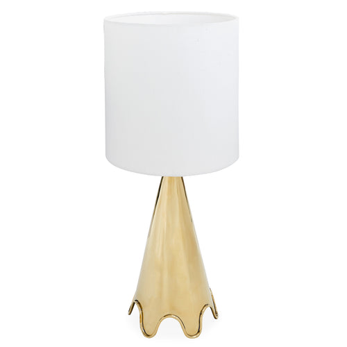 Jonathan Adler Brass Ripple Table Lamp