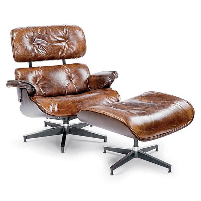 Regina Andrew Barca Cigar Lounge Chair and Ottoman