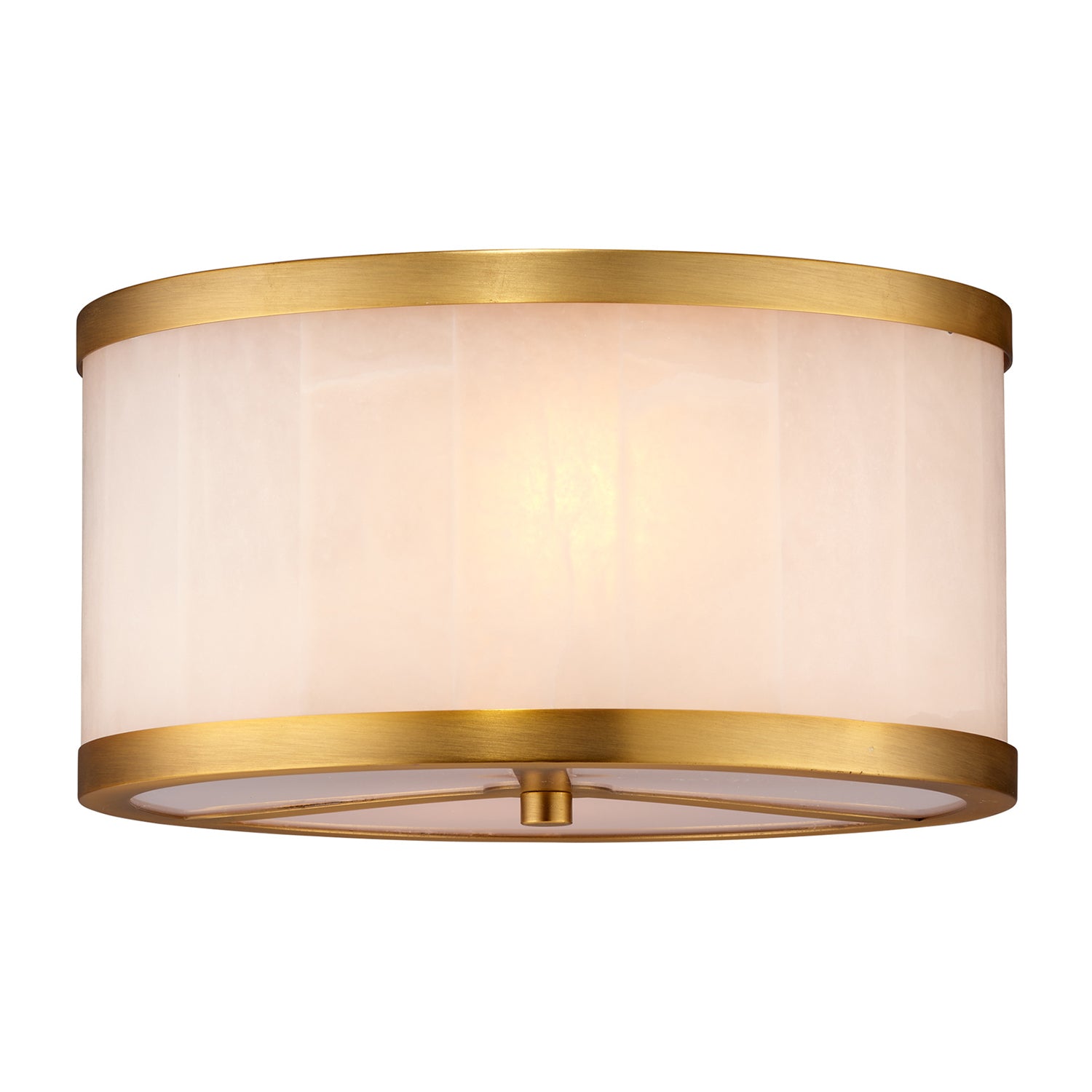 Jamie Young Upsala Alabaster Flush Mount Ceiling Light