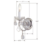 Crystorama Imperial 1-Light Wall Sconce