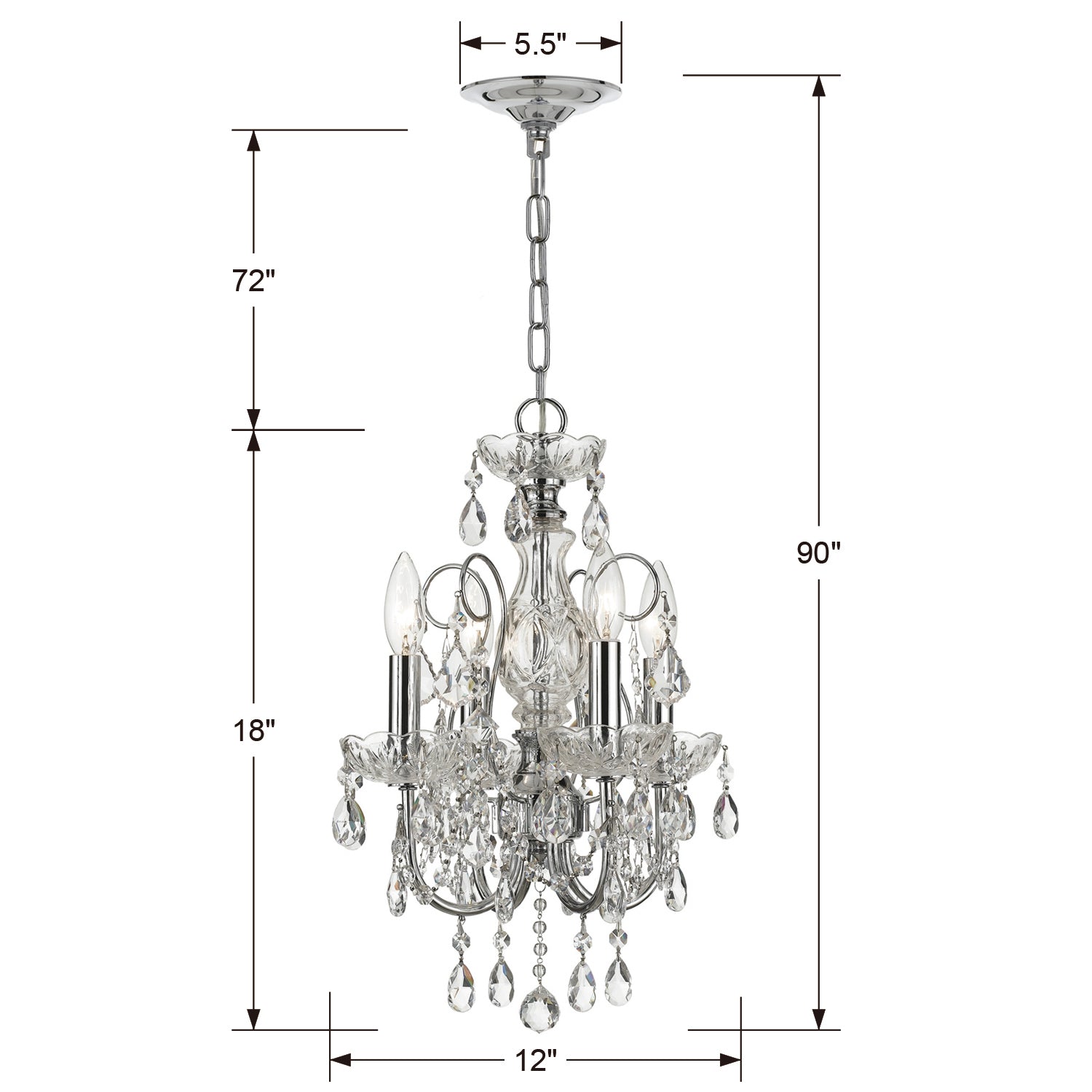 Crystorama Imperial Mini Chandelier