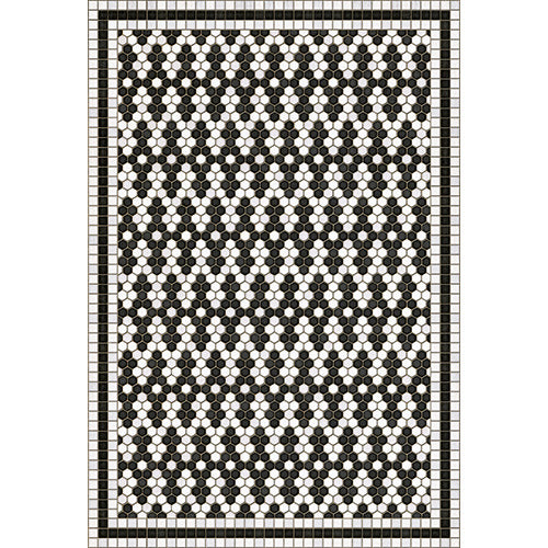 Mosaic D - Fordham Street Vinyl Floorcloth