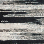 Feizy Micah Black Silver Machine Woven Rug