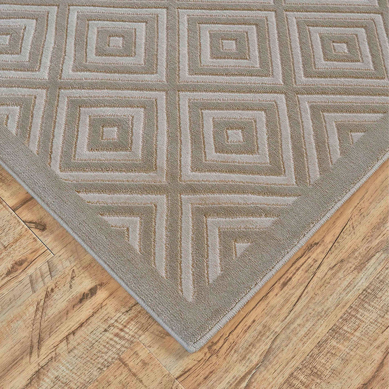 Feizy Melina Birch Taupe Machine Woven Rug