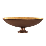 Oblong Bronze Footed Bowl