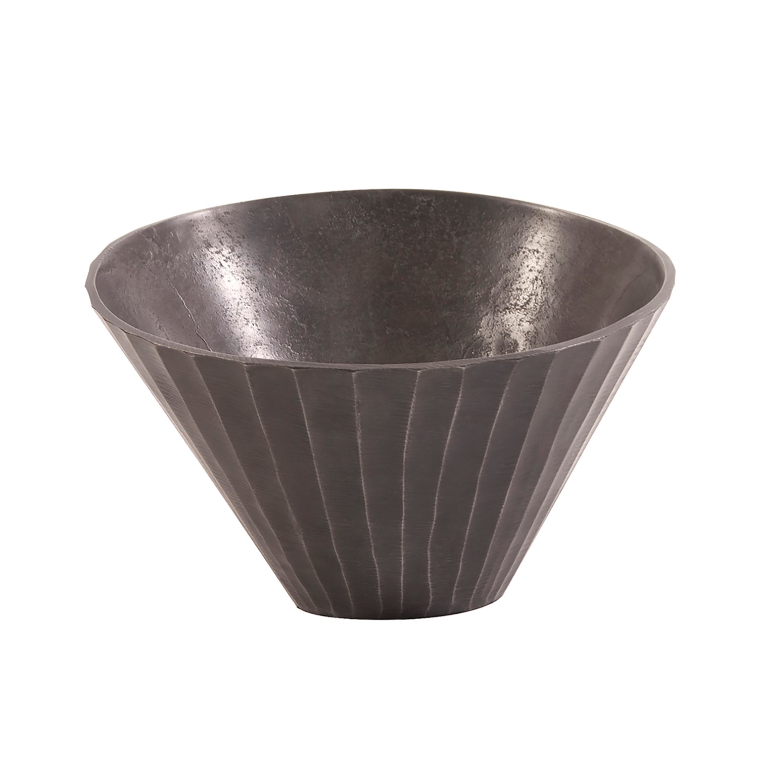 Chiseled Metal Bowl