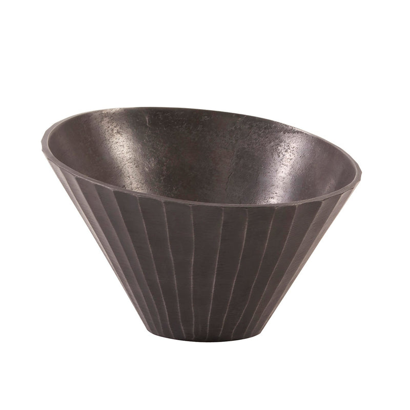 Chiseled Metal Bowl