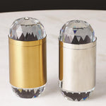 Global Views Banded Crystal Candle - Final Sale