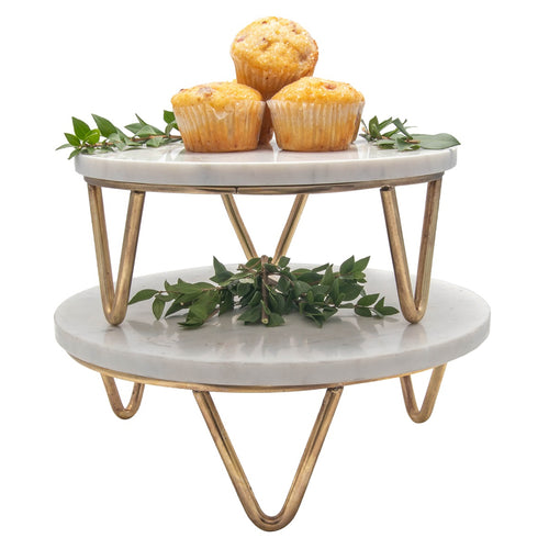 Burks Marble Cake Stand