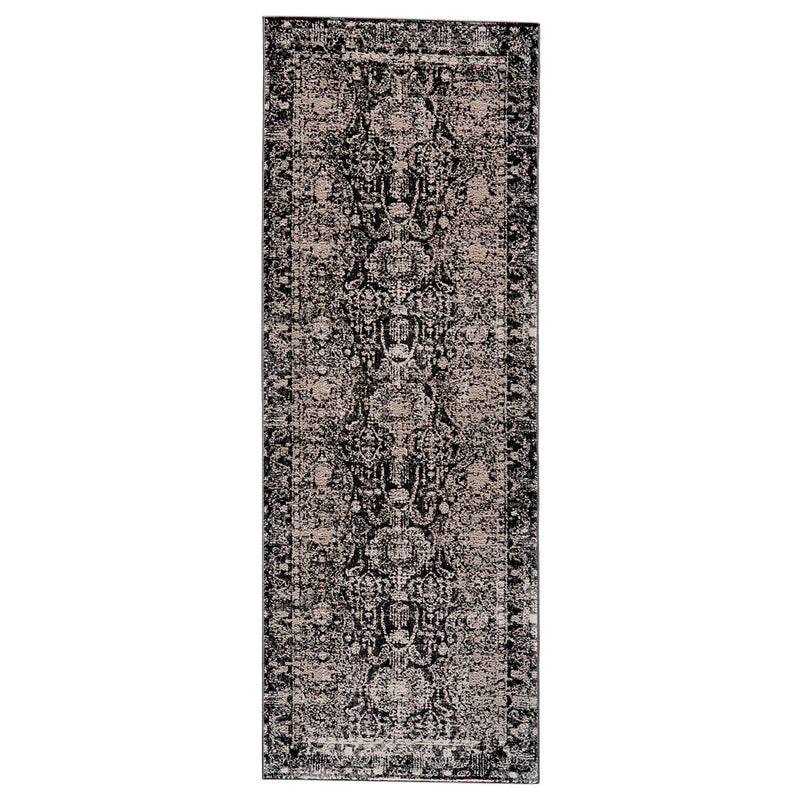 Feizy Prasad Charcoal Gray Machine Woven Rug