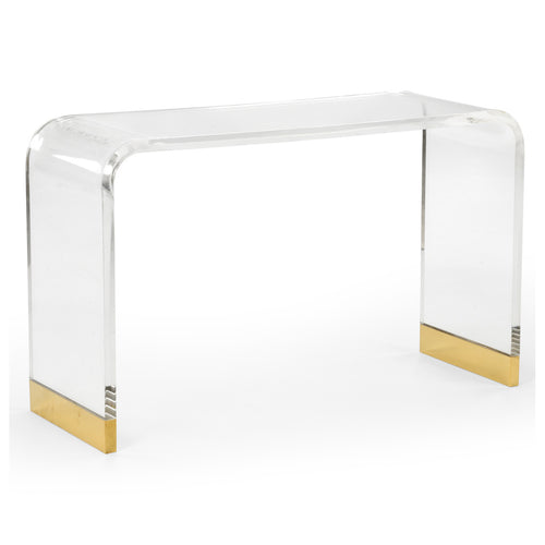 Chelsea House Acrylic Waterfall Console Table