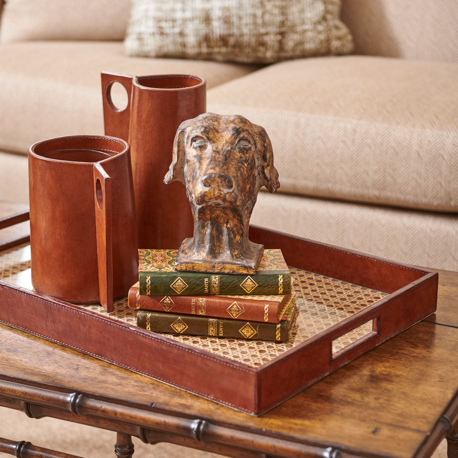 Chelsea House Leather Vase