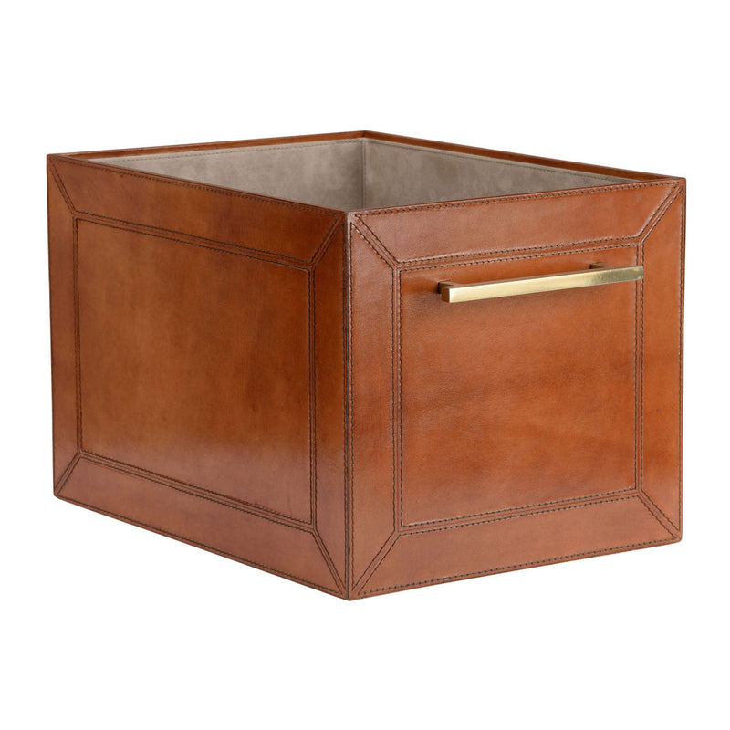 Chelsea House Leather Storage Cube