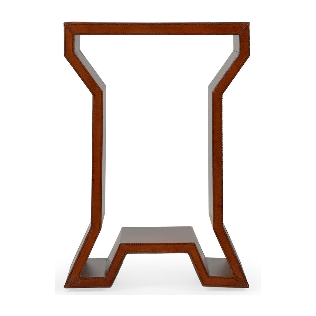 Chelsea House Leather Side Table