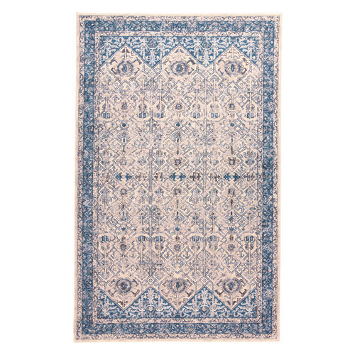Feizy Ainsley Ivory Blue Machine Woven Rug