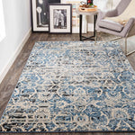 Feizy Ainsley Blue Ivory Machine Woven Rug