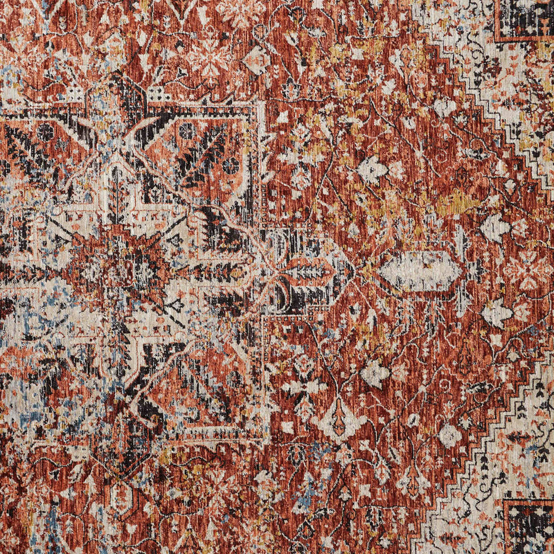 Feizy Caprio Rust Machine Woven Rug