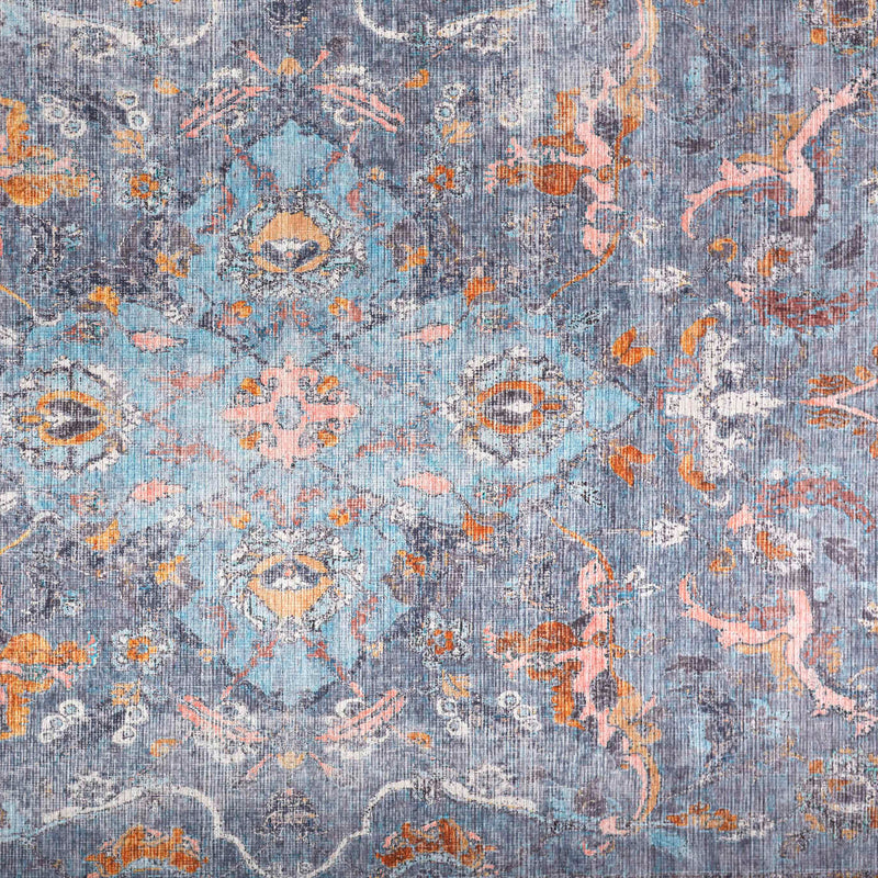 Feizy Percy Blue Multi Machine Woven Rug