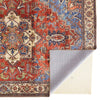 Feizy Percy Blue Rust Machine Woven Rug