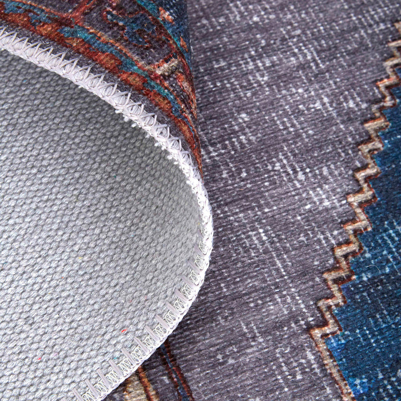 Feizy Percy Blue Gray Machine Woven Rug