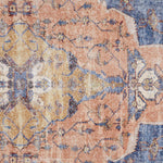 Feizy Percy Rust Blue Machine Woven Rug