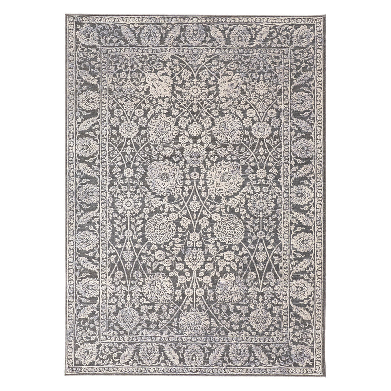 Feizy Thackery Charcoal White Machine Woven Rug