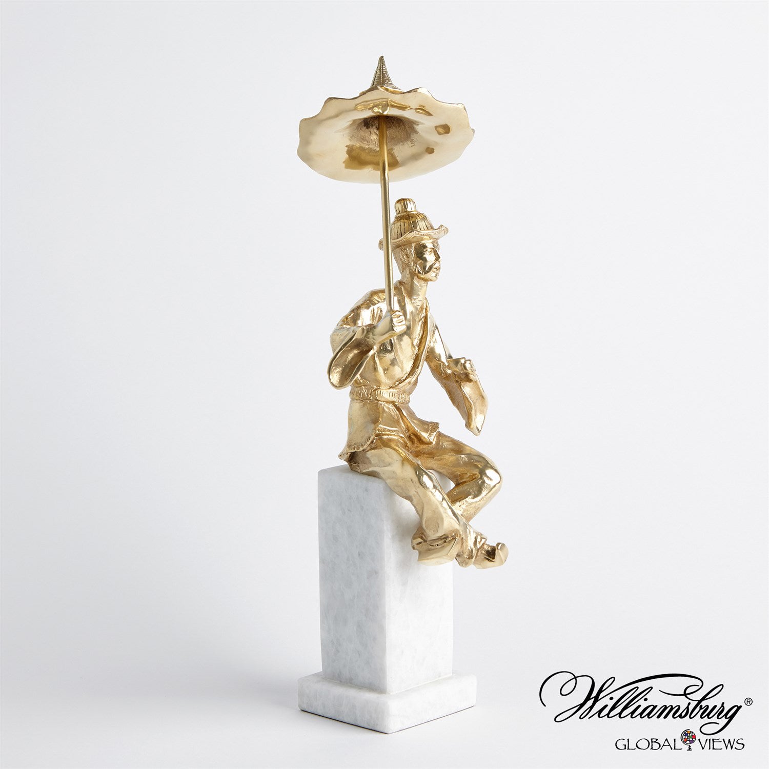 Global Views Hyson Right Facing Tea Drinking Man