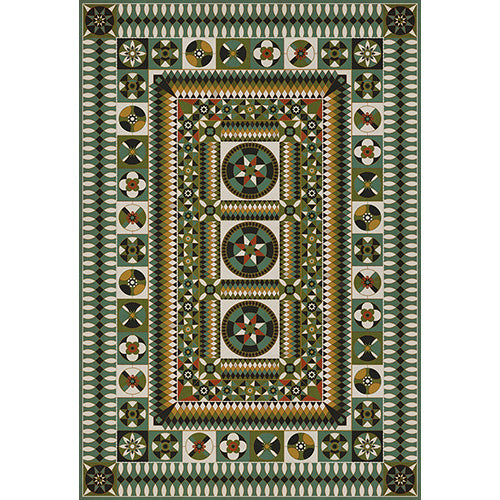 Soldiers Quilt - Field of Battle Vinyl Floorcloth