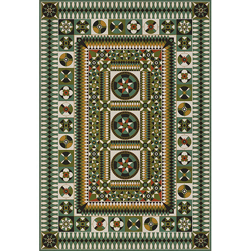 Soldiers Quilt - Field of Battle Vinyl Floorcloth