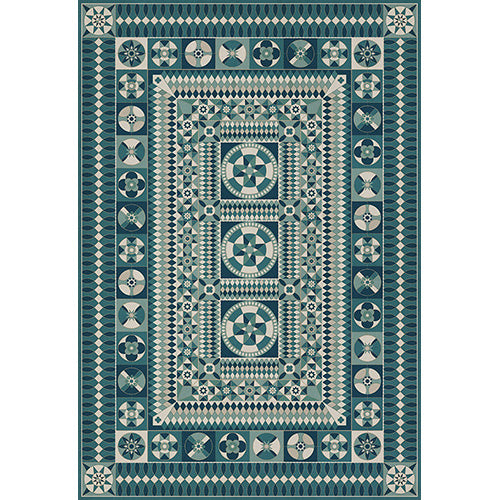 Soldiers Quilt - Trenches in the Sky Vinyl Floorcloth