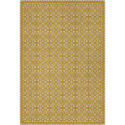 Floral Quilt - Autumn Moonlight Vinyl Floorcloth