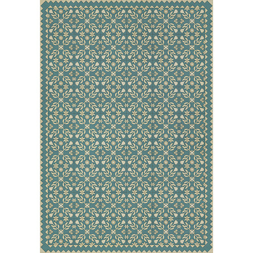 Floral Quilt - Odes and Elegies Vinyl Floorcloth