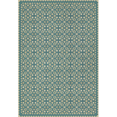 Floral Quilt - Odes and Elegies Vinyl Floorcloth