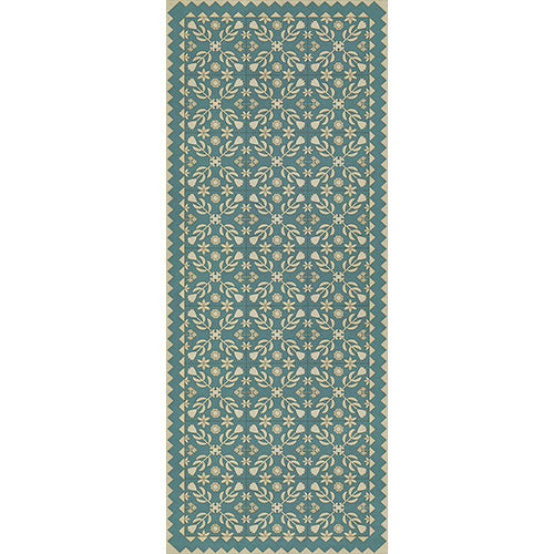 Floral Quilt - Odes and Elegies Vinyl Floorcloth