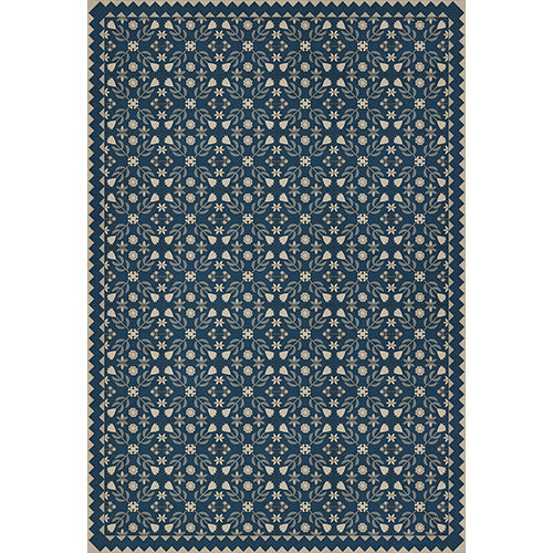 Floral Quilt - Spring Rain Vinyl Floorcloth