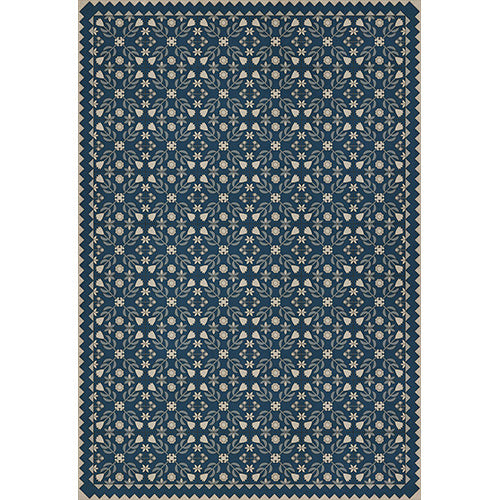 Floral Quilt - Spring Rain Vinyl Floorcloth