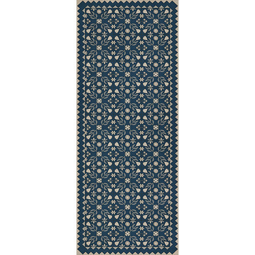 Floral Quilt - Spring Rain Vinyl Floorcloth