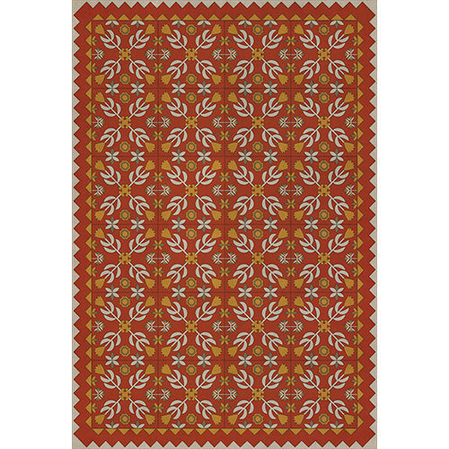 Floral Quilt - The Lay of the Last Minstrel Vinyl Floorcloth
