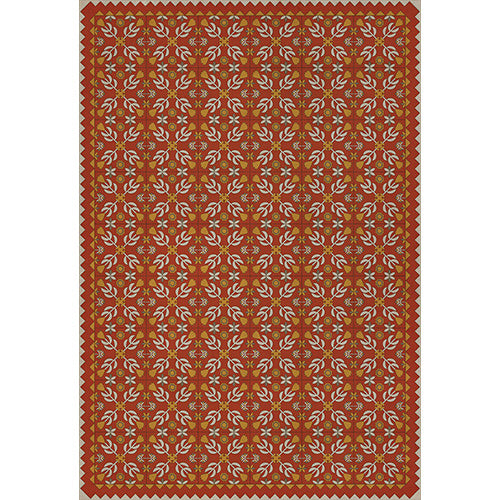 Floral Quilt - The Lay of the Last Minstrel Vinyl Floorcloth
