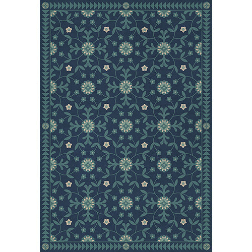 Whig Rose - Going Beyond the Seas Vinyl Floorcloth