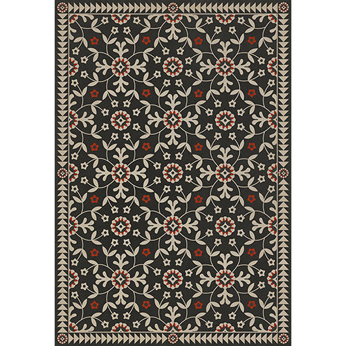 Whig Rose - Time Takes it All Vinyl Floorcloth