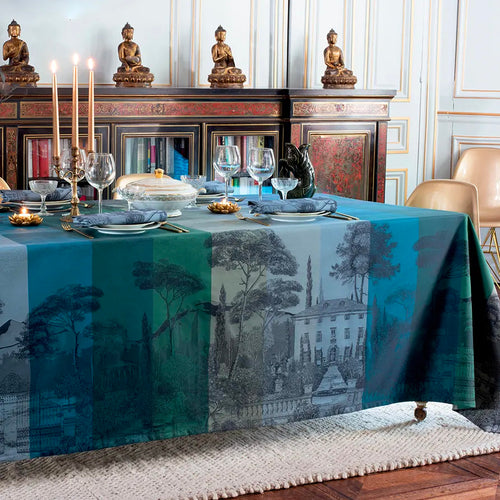 Garnier Thiebaut Palazzina Linea Nocturne Jacquard Tablecloth