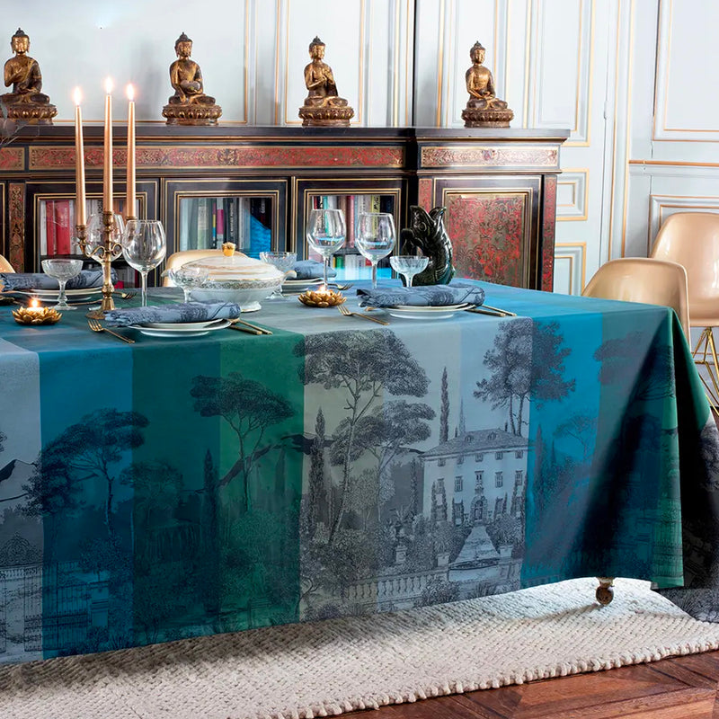 Garnier Thiebaut Palazzina Linea Nocturne Jacquard Tablecloth