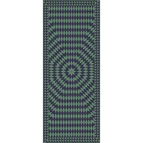 Sunburst - Winter in the Shade Vinyl Floorcloth