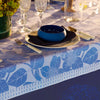Garnier Thiebaut Hortensias Bleu Jacquard Tablecloth