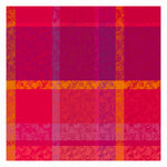 Garnier Thiebaut Mille Folk Cranberry Jacquard Tablecloth